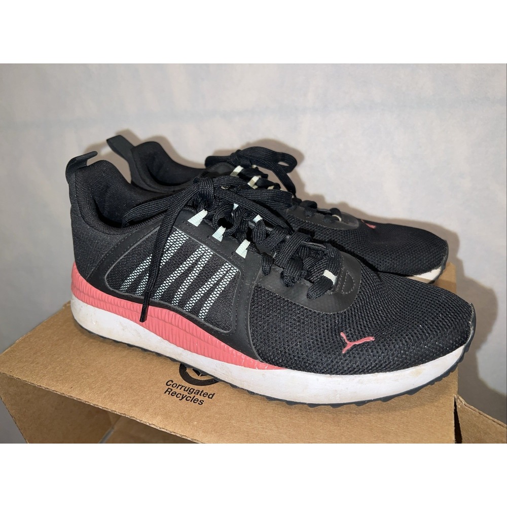 Puma Women's Size 10 Pacer Net Cage Black SoftFoam‎ Running Sneakers Shoes